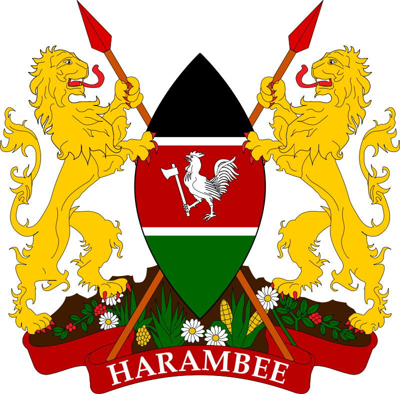 Coat Of Arms Of - Kenya Coat Of Arms Png (800x788), Png Download