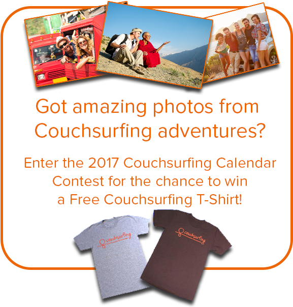 Enter The 2017 Couchsurfing Calendar Contest - Brochure (600x620), Png Download
