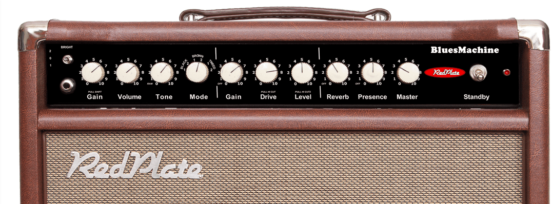 Blues Machine Amplifier Wrapped In Mocha Brown Tolex - Synclavier (1100x397), Png Download