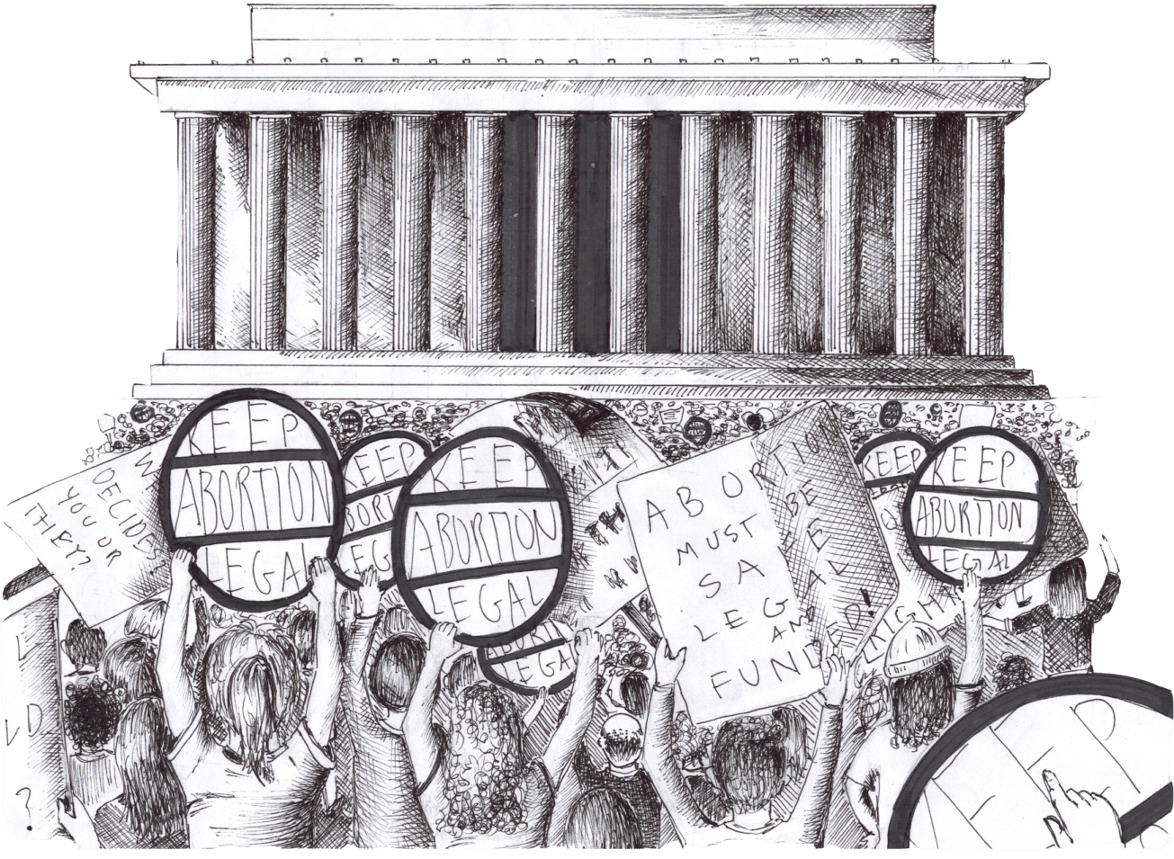 Vector Free National Mall Protests The Tower Th Year - Sketch (1400x1018), Png Download