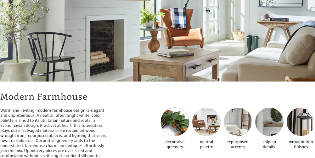 The Modern Farmhouse Store - Interior Design (1001x502), Png Download