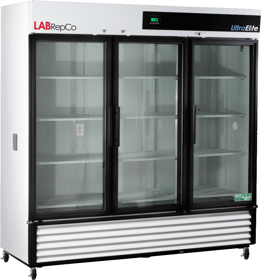 Hinged Glass Door Chromatography Refrigerator - Refrigerator (882x928), Png Download