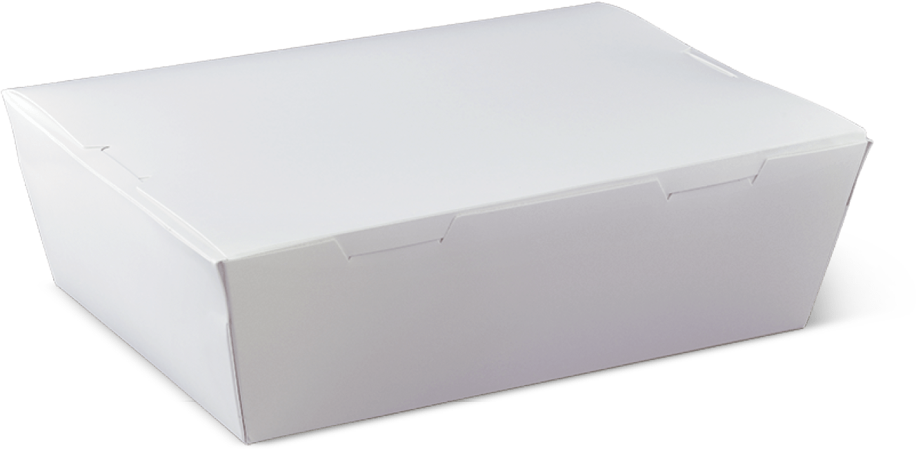 Detpak Large White Lunch Box - Box (1500x1500), Png Download