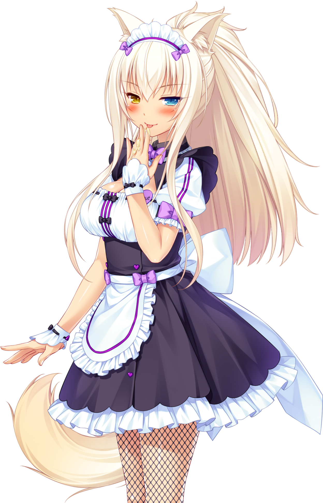 If Coconut Was The One Who Tasted Cashew's Custard - Coconut Nekopara Cute (1323x1964), Png Download