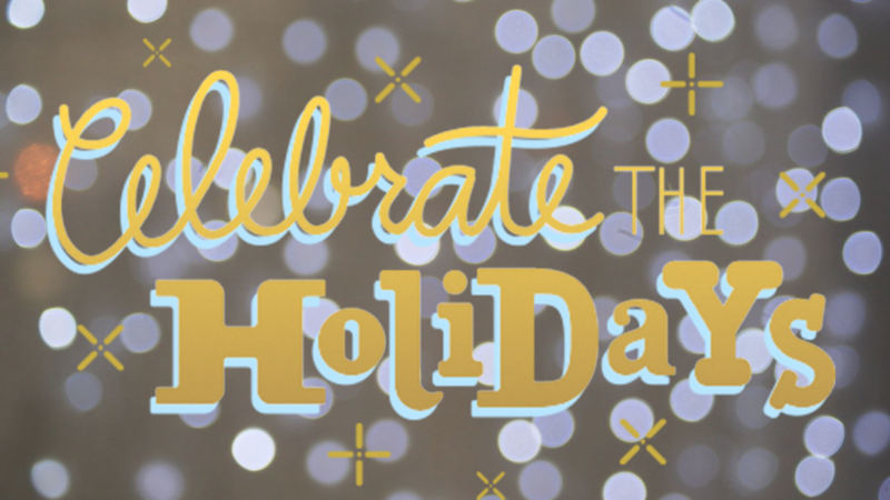 Happy Holidays - Calligraphy (800x450), Png Download