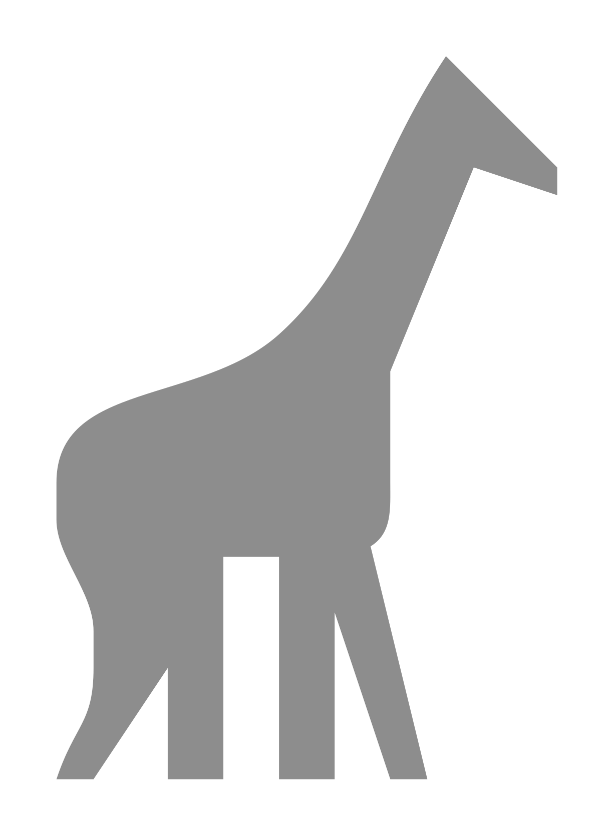 Open - Giraffe (2000x2000), Png Download