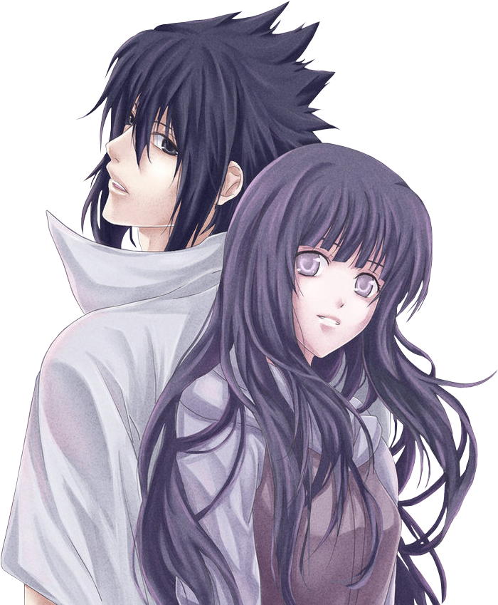 Hinata Hyuga Dan Sasuke (894x894), Png Download