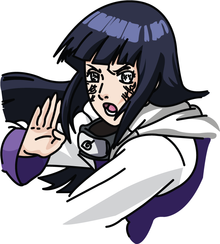 Manga Hinata Hyūga Naruto Shipudden, Step By Step Drawing - Draw Hinata Hyuga Easy (720x1280), Png Download