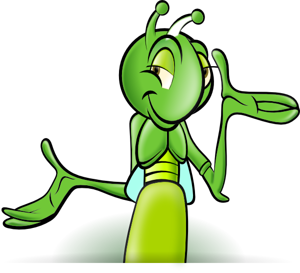 Cartoon Cricket (600x545), Png Download