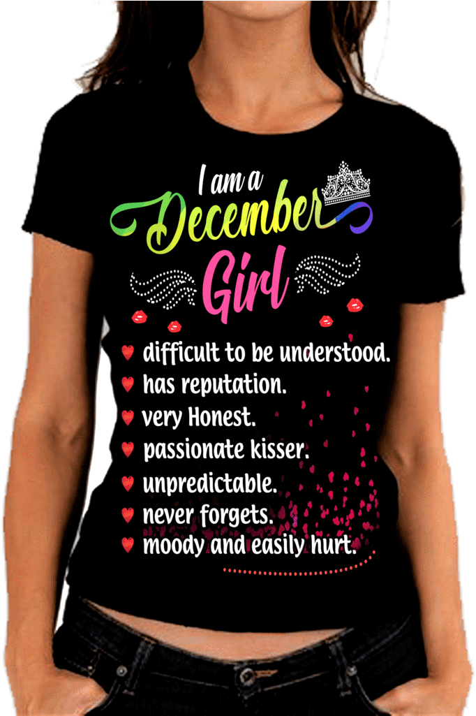December Girl, Difficult To Understood, Personalize - Girl (812x1024), Png Download