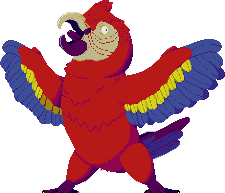 Scarlet Macawoc - Cartoon (940x804), Png Download