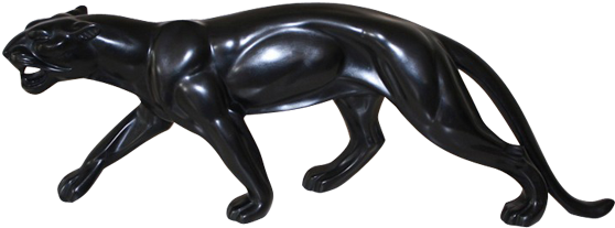 Black Panther Statue - Statue Panthère Noire (600x600), Png Download