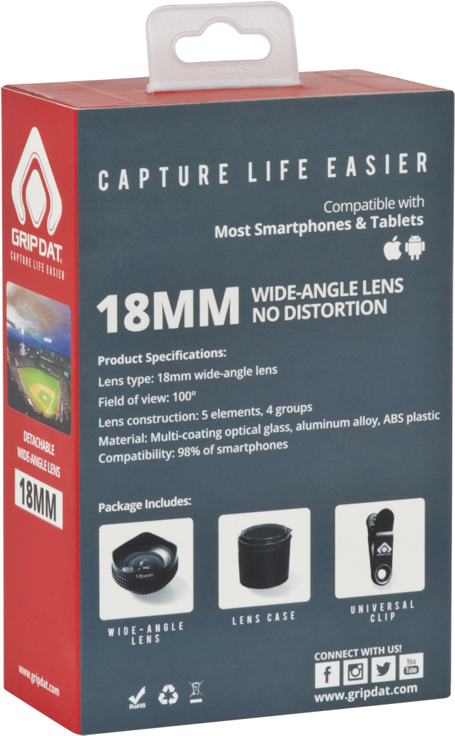 18mm Wide Angle Kit - Cable (1080x1440), Png Download