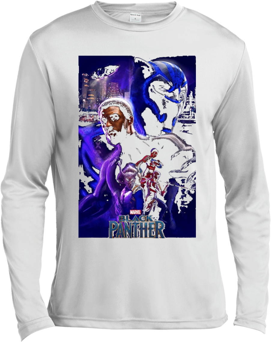 Marvel Black Panther Movie Wakanda Purple Poster T-shirt - One Piece Hoodie Supreme (1155x1155), Png Download