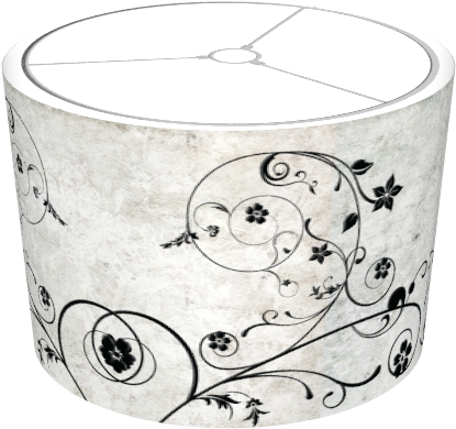 Black And Grey Floral Swirls - Drawing (674x516), Png Download