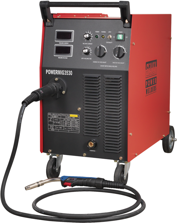 Sealey Powermig3530 Professional Mig Welder 300amp - Gas Metal Arc Welding (663x800), Png Download