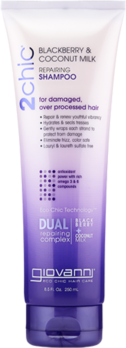 Giovanni Ultra Repair Blackberry/coconut Shampoo - Cosmetics (900x1163), Png Download