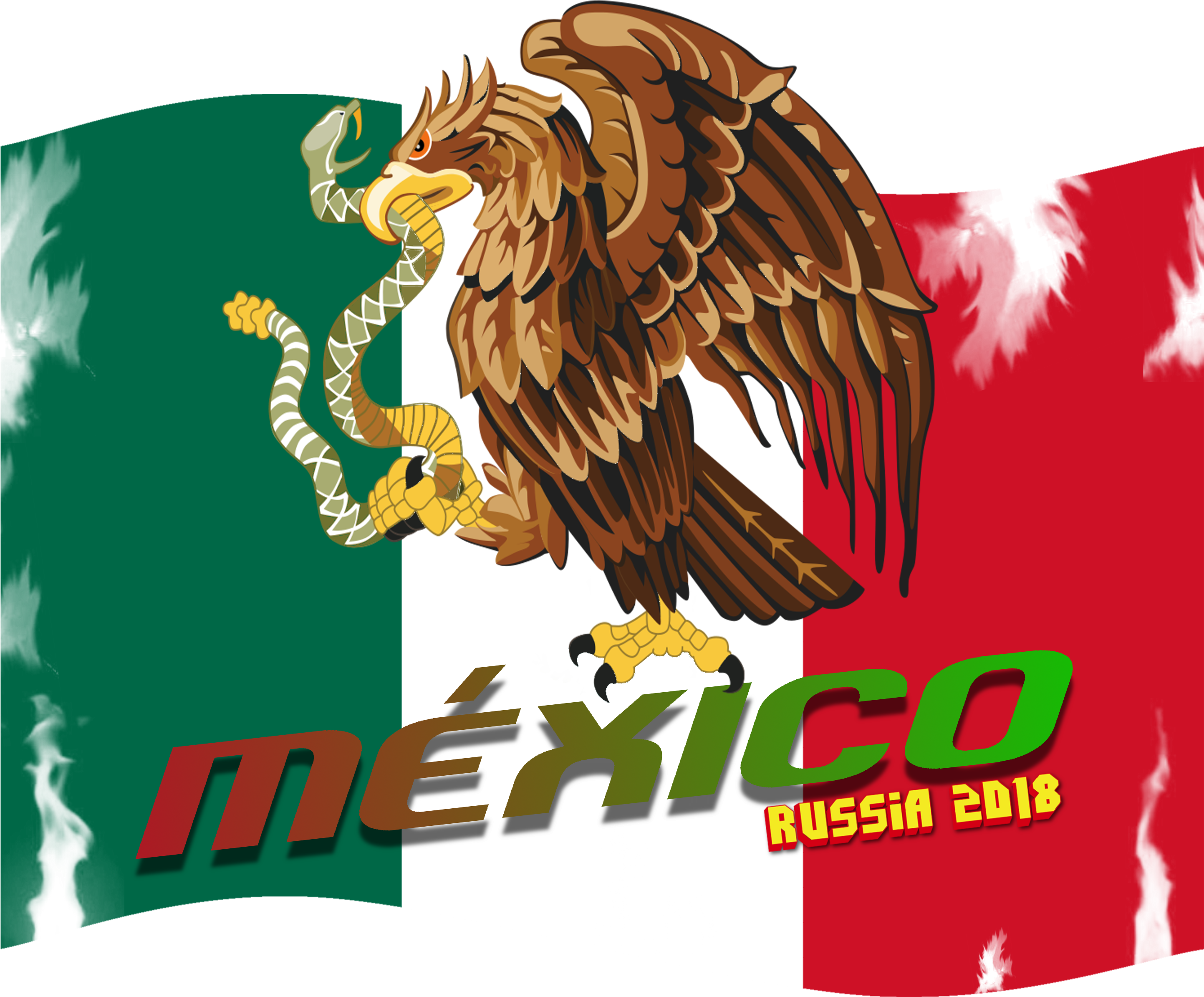 World Cup - Mexico Flag Middle Symbol (2885x2388), Png Download