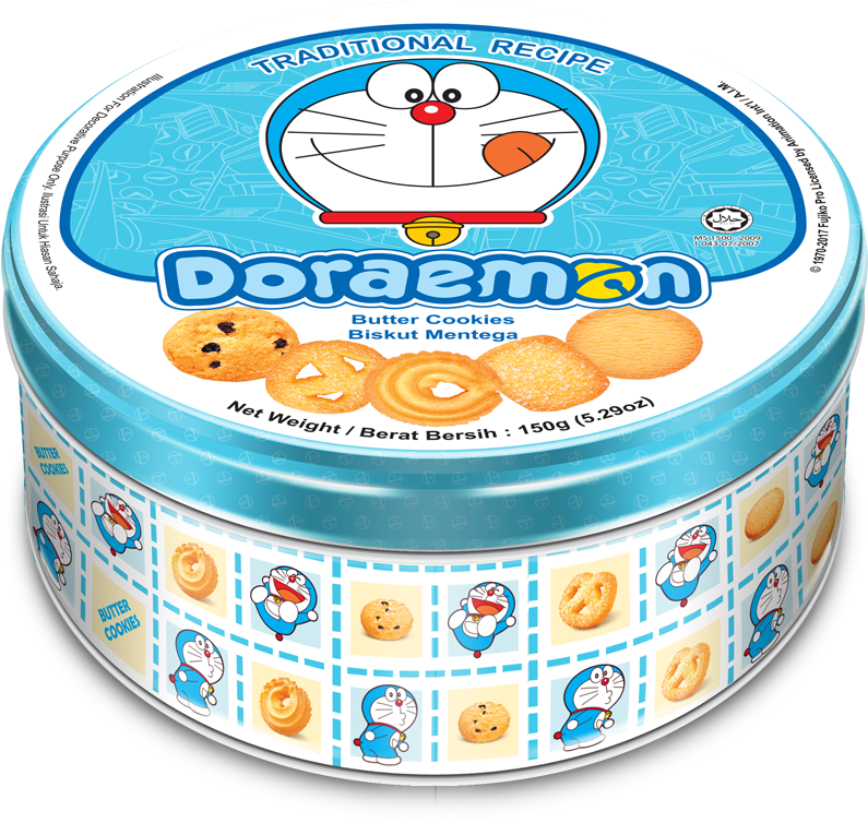 150g Doraemon Butter Cookies - Butter Cookie (874x768), Png Download