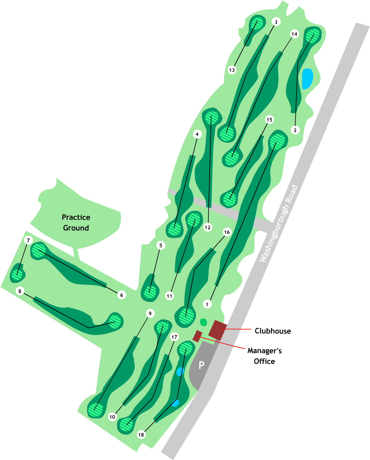 Course Hole By Hole Guide - Plan (1200x1500), Png Download