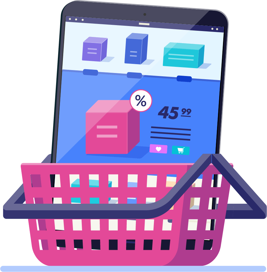 Vector Shop Mobile Online (904x920), Png Download