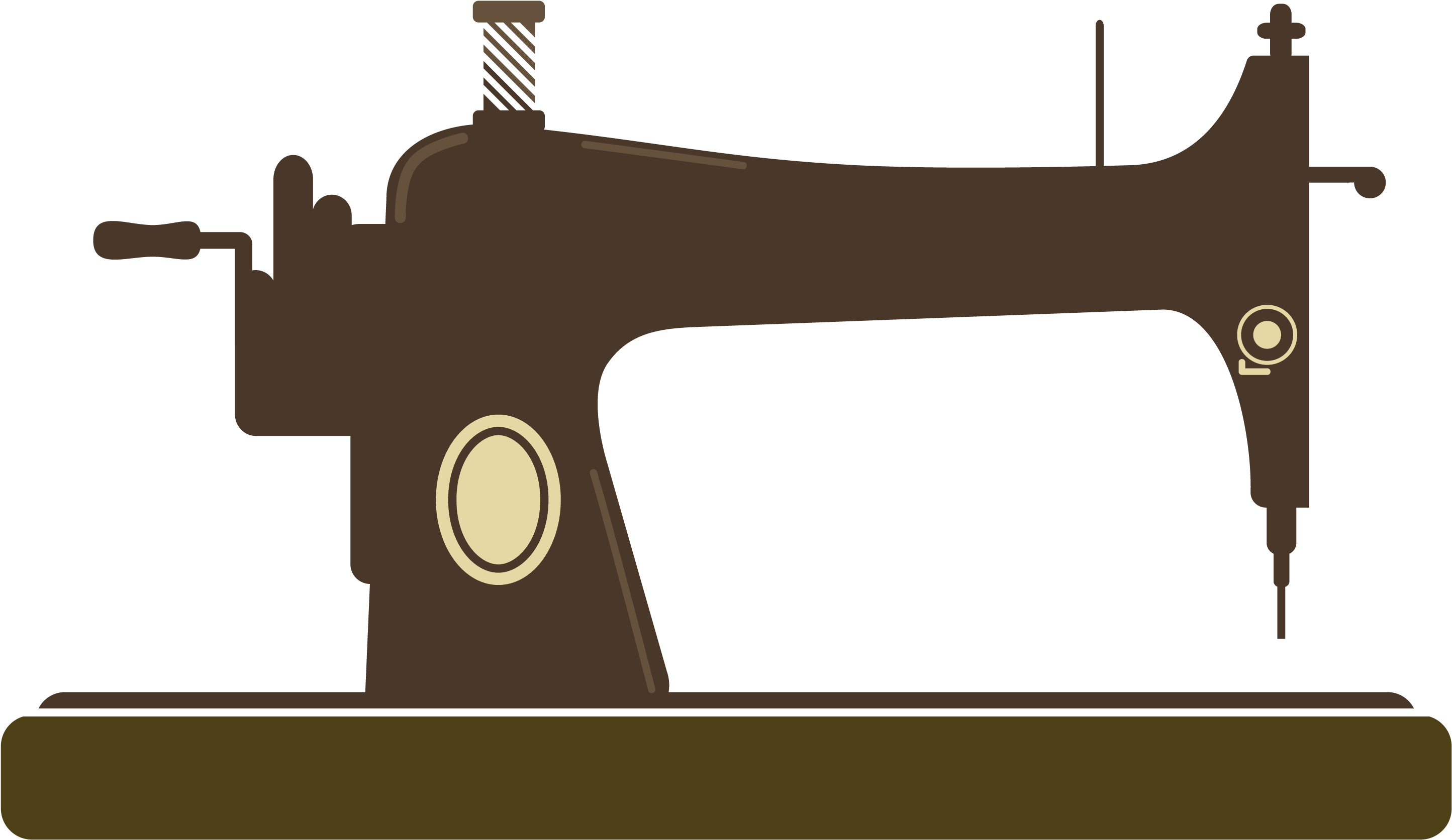 Clip Art Sewing Machine Sewing Machine Clip Art - Sewing Machine (2889x1673), Png Download