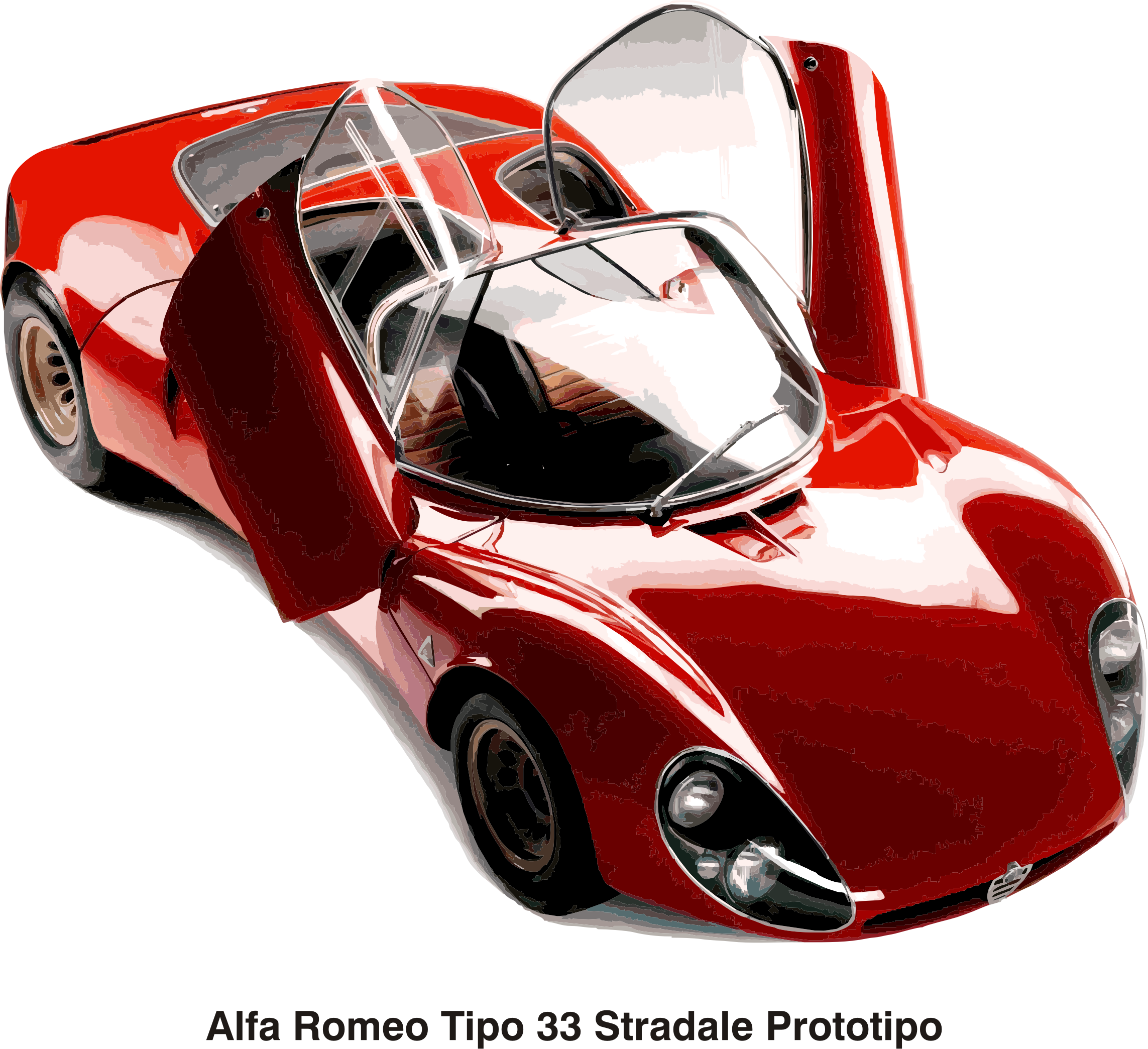 This Free Icons Png Design Of Alfa Romeo Tipo 33 Stradale (2286x2089), Png Download