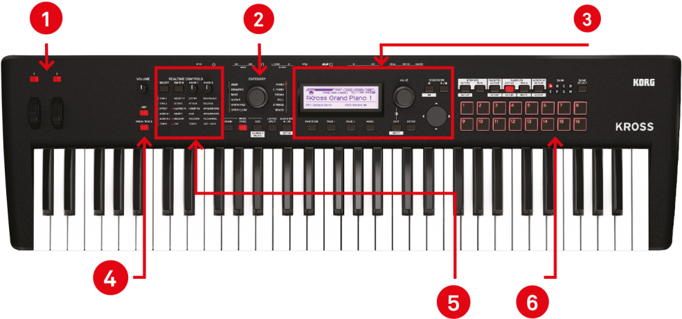 Korg Kross 2 Overview - Korg Kross 2 61 (1024x489), Png Download