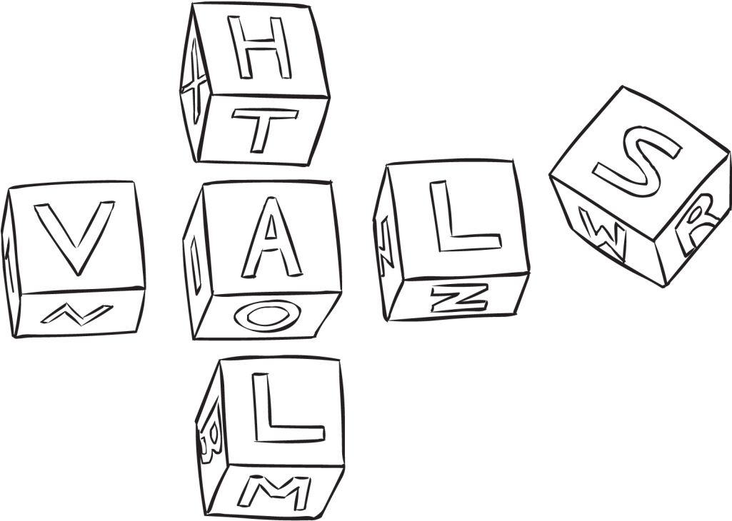 Back Set Of Wooden Toy Blocks Which Have Been Lined - Drawing (1024x768), Png Download