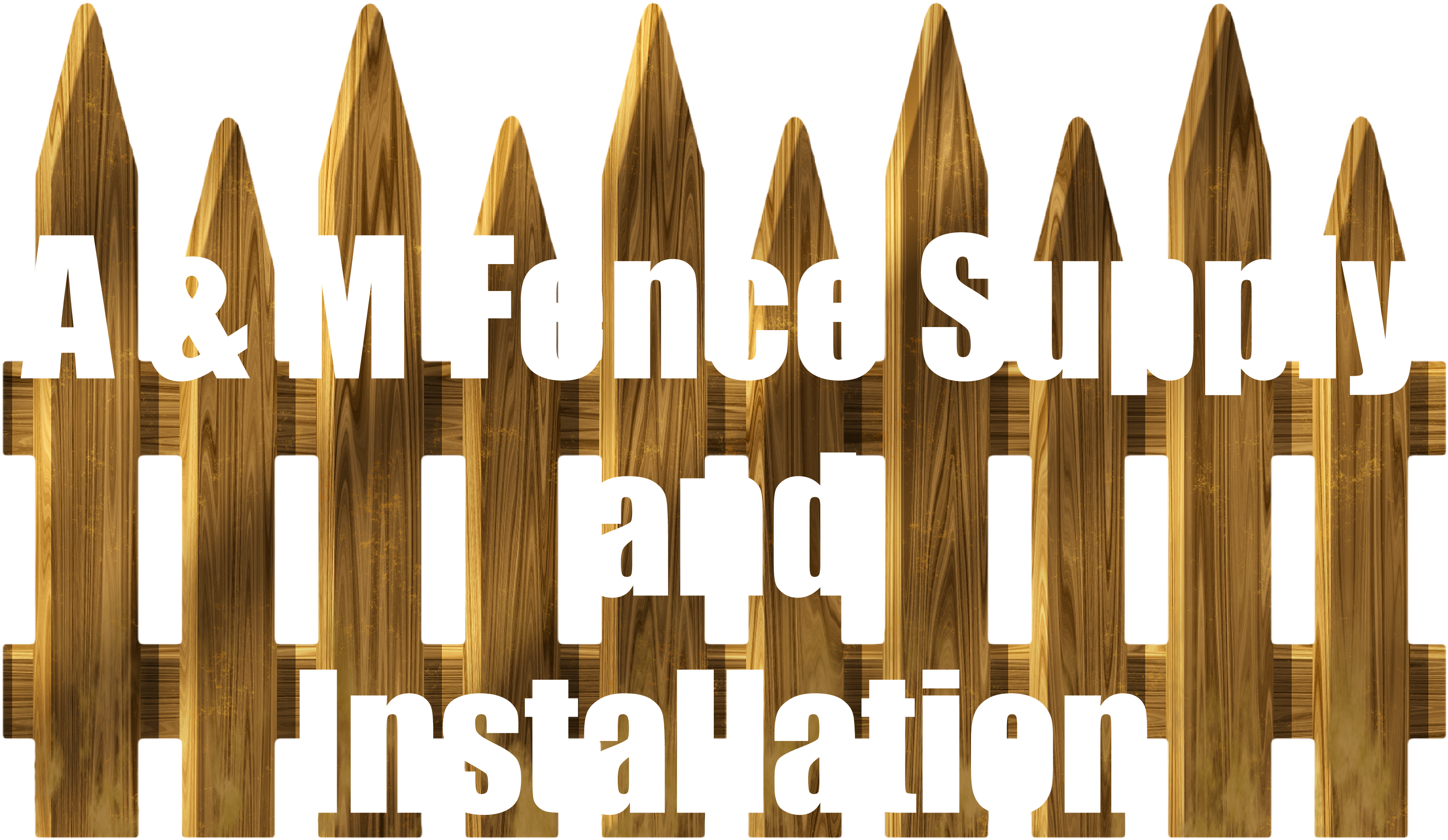 A & M Fence Supply And Installation - Surfboard (3445x2151), Png Download
