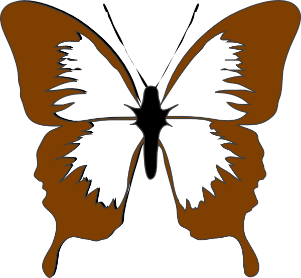 How To Set Use Blue Butterfly Svg Vector (600x553), Png Download