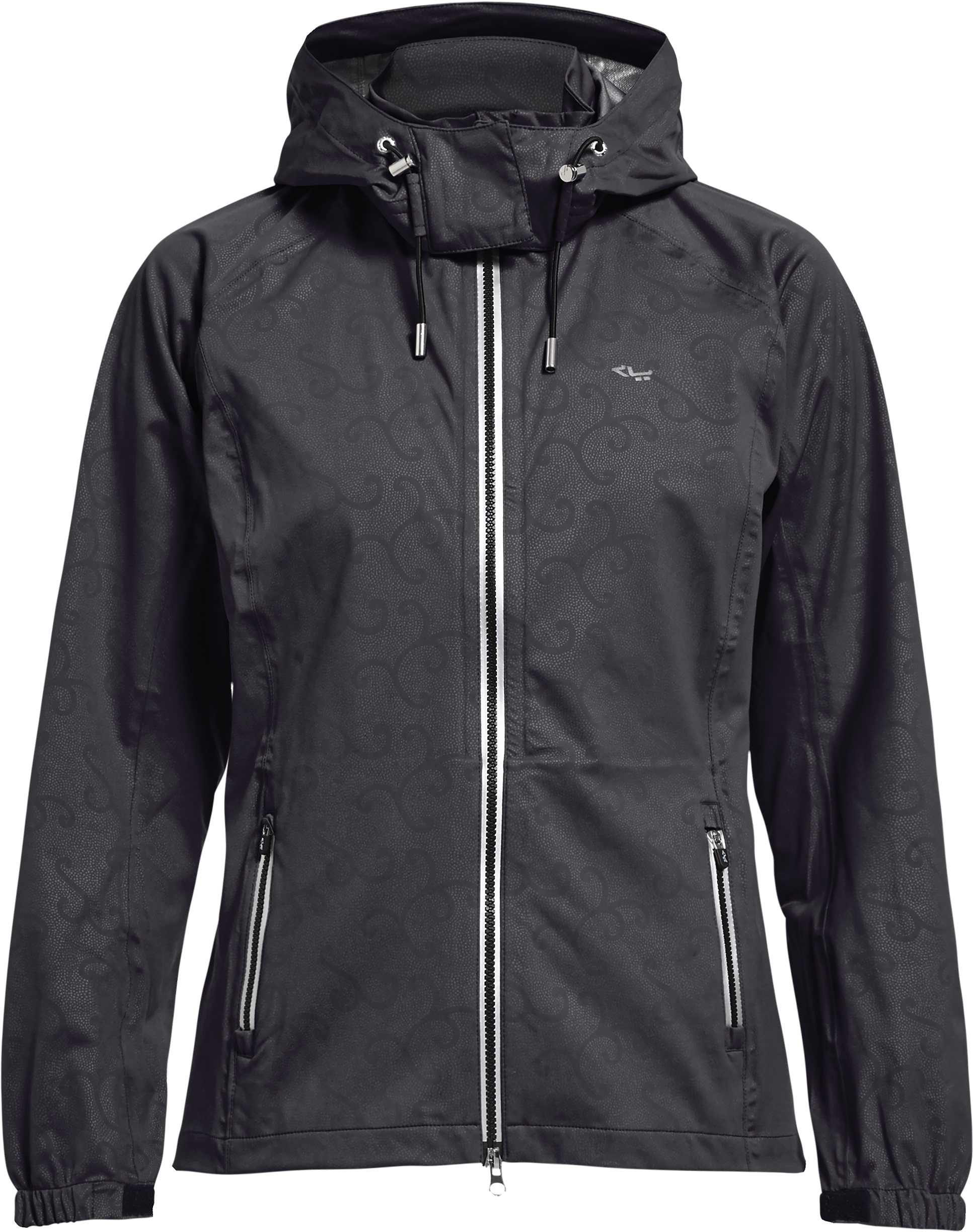 Rohnisch Waterproof Jacket Black Swirl - Giubbotti Uomo Nero Con Cappuccio (2220x3000), Png Download