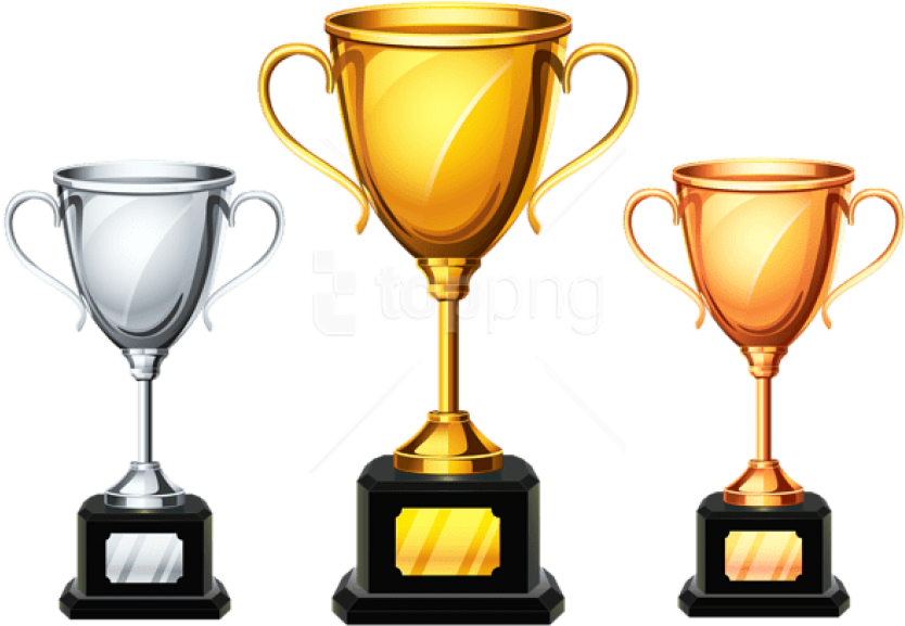 Free Png Download Cup Trophies Clipart Png Photo Png - Trophy And Medal Clipart (850x605), Png Download