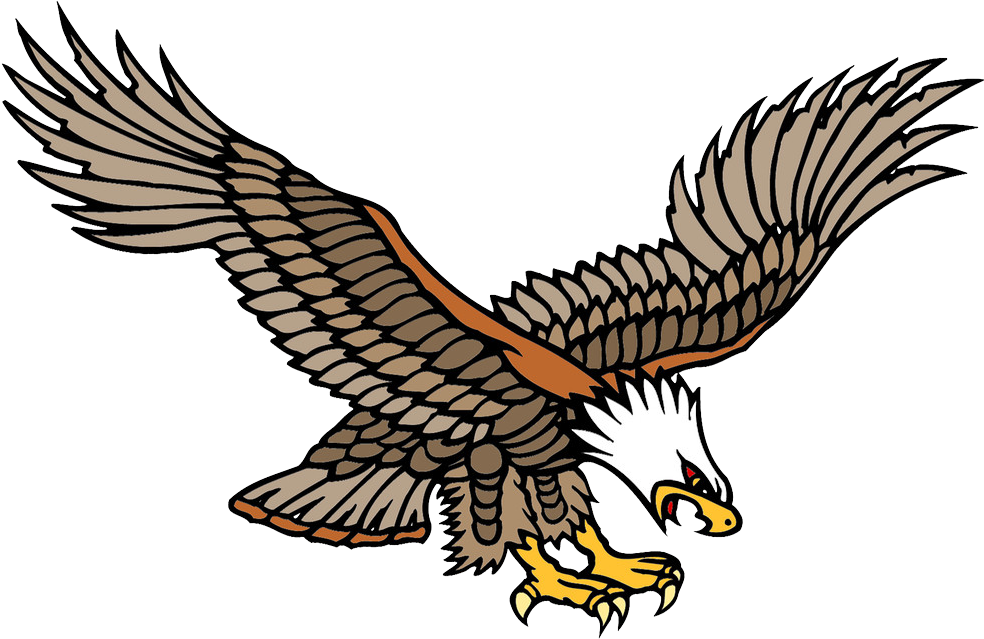 Bald Artist Flying The Sea Carving Computer - Eagle Old School Png (1024x657), Png Download