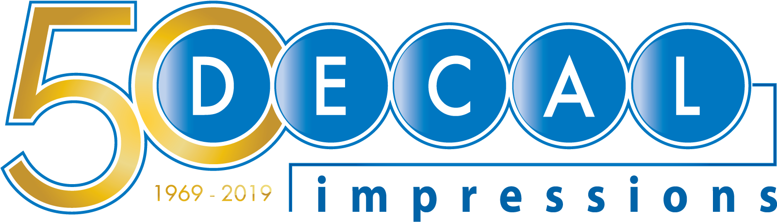 Decal Impressions Announces 50th Anniversary - Graphic Design (1850x700), Png Download