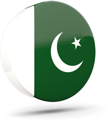Illustration Of Flag Of Pakistan - Pakistan Glossy Round Icon (640x480), Png Download