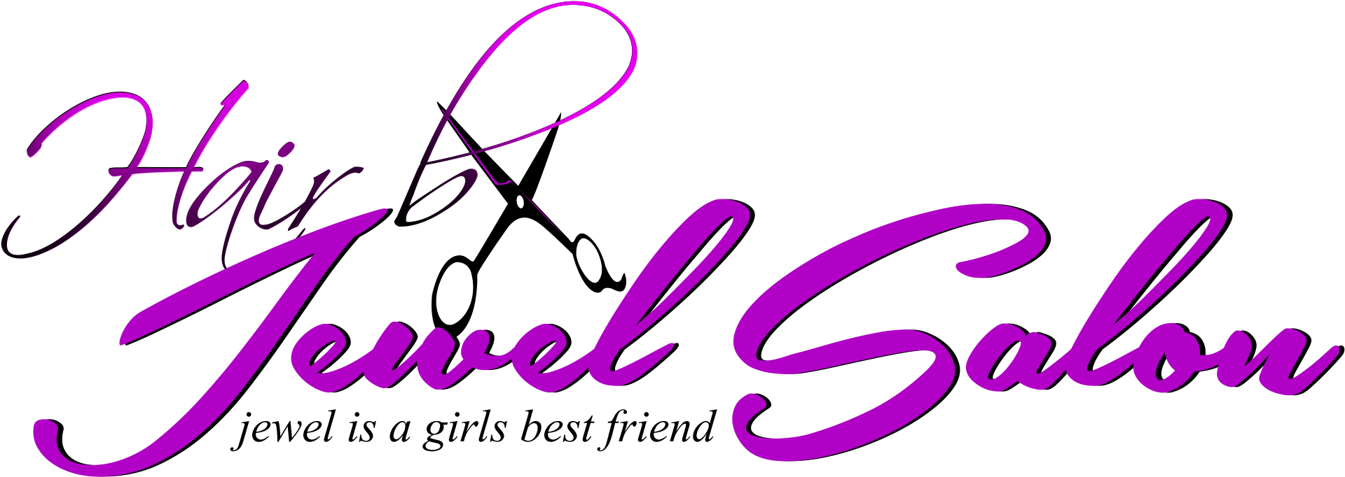 Hairbyjewelcom - Logo Salon For Women Png (2000x1000), Png Download
