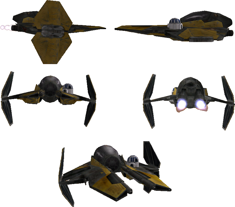 Republic Interceptor - Jedi Starfighter Battlefront 2 (800x704), Png Download