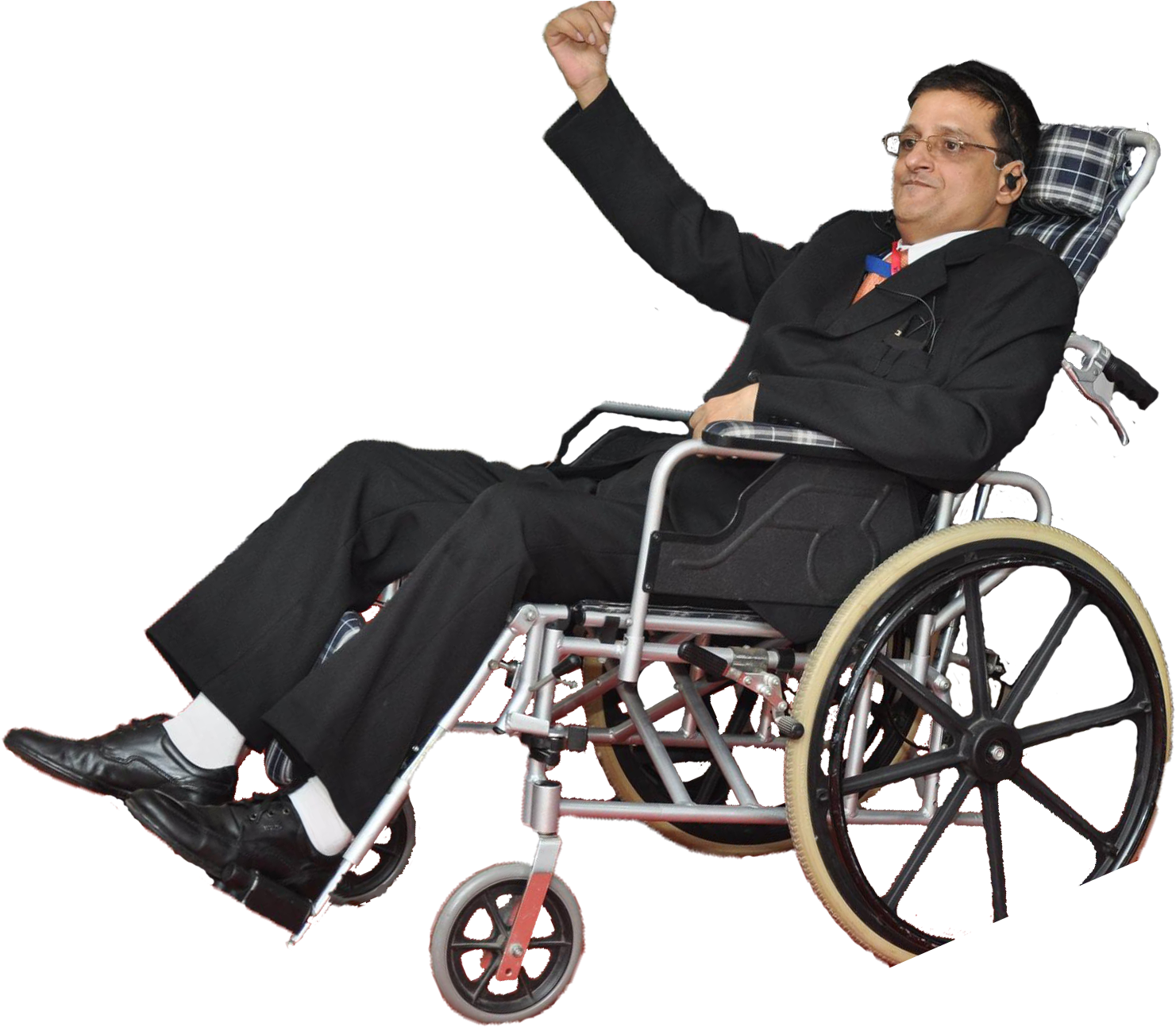 Mr Girish Gogia The Positive Motivational Speaker - Guy In Wheelchair Transparent (1481x1309), Png Download
