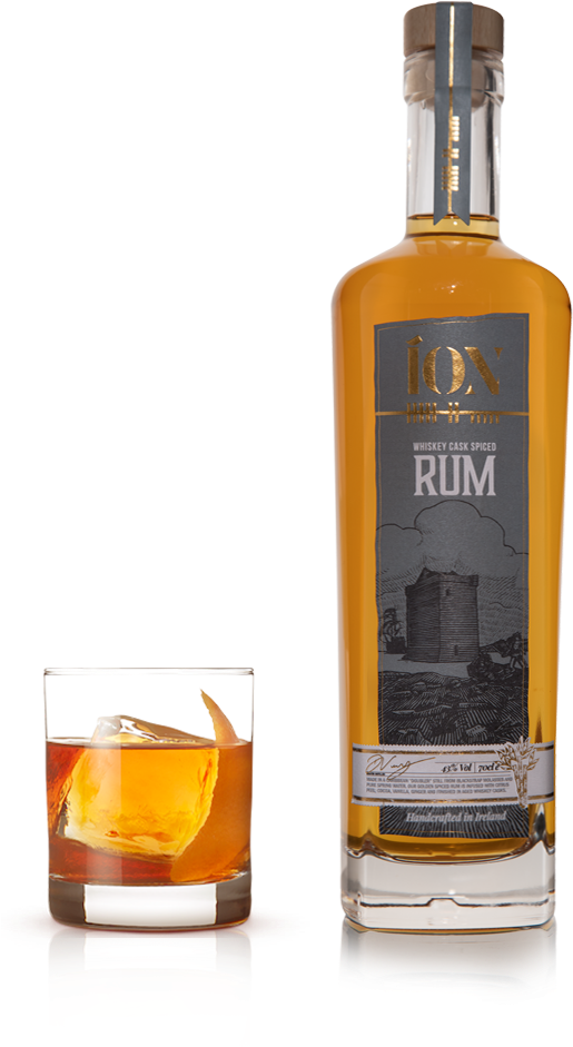 Íon Whiskey Cask Spiced Rum - Guinness (600x954), Png Download
