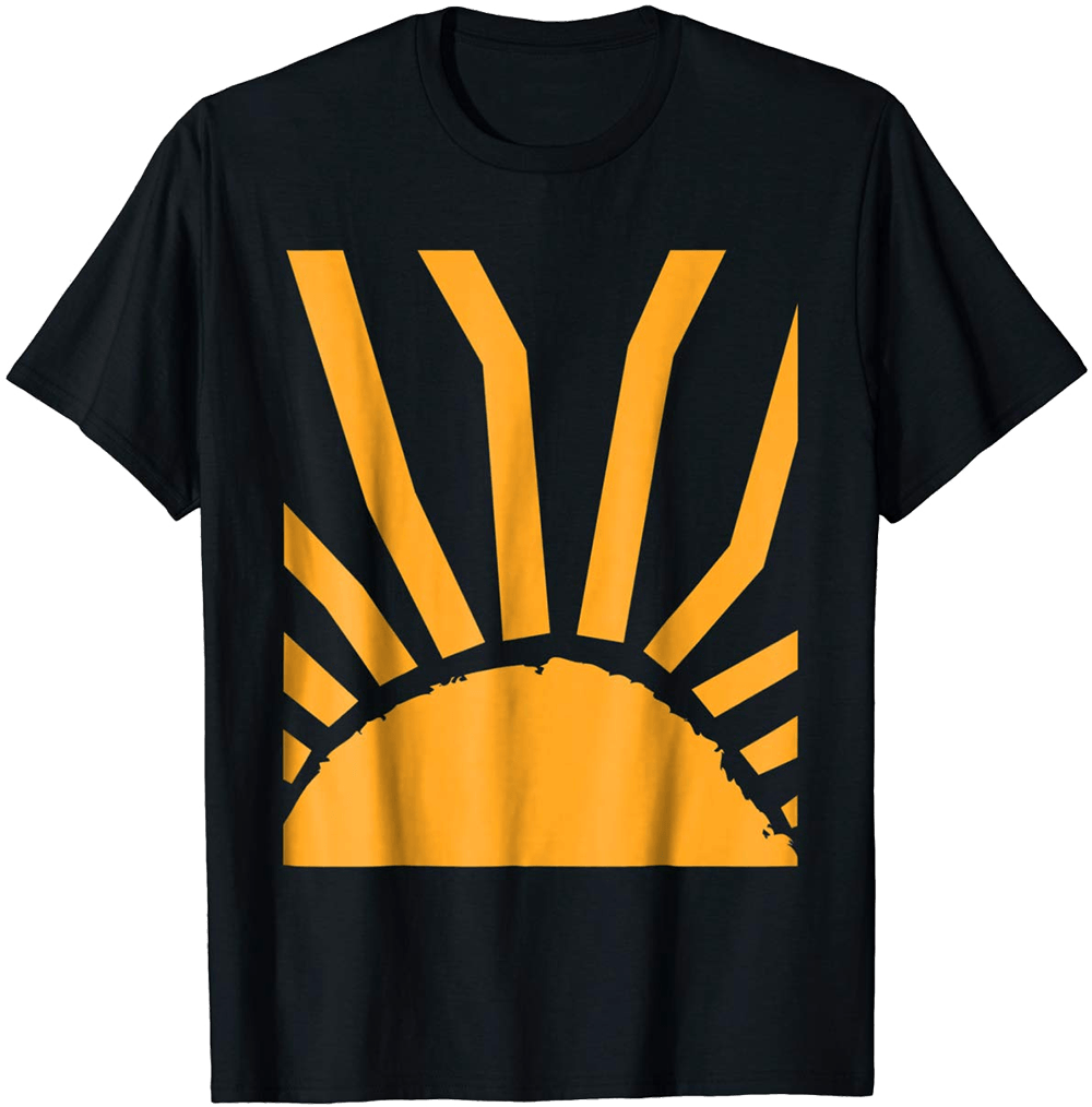 Big Sun T-shirt - Active Shirt (1000x1014), Png Download