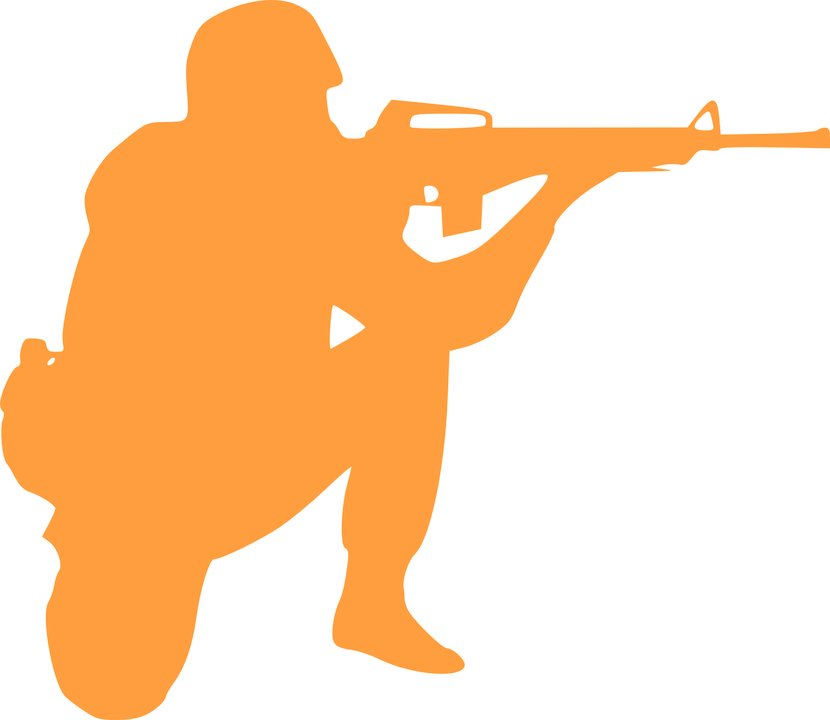 Snipers Clipart Gunman - Army Man Clip Art (830x720), Png Download