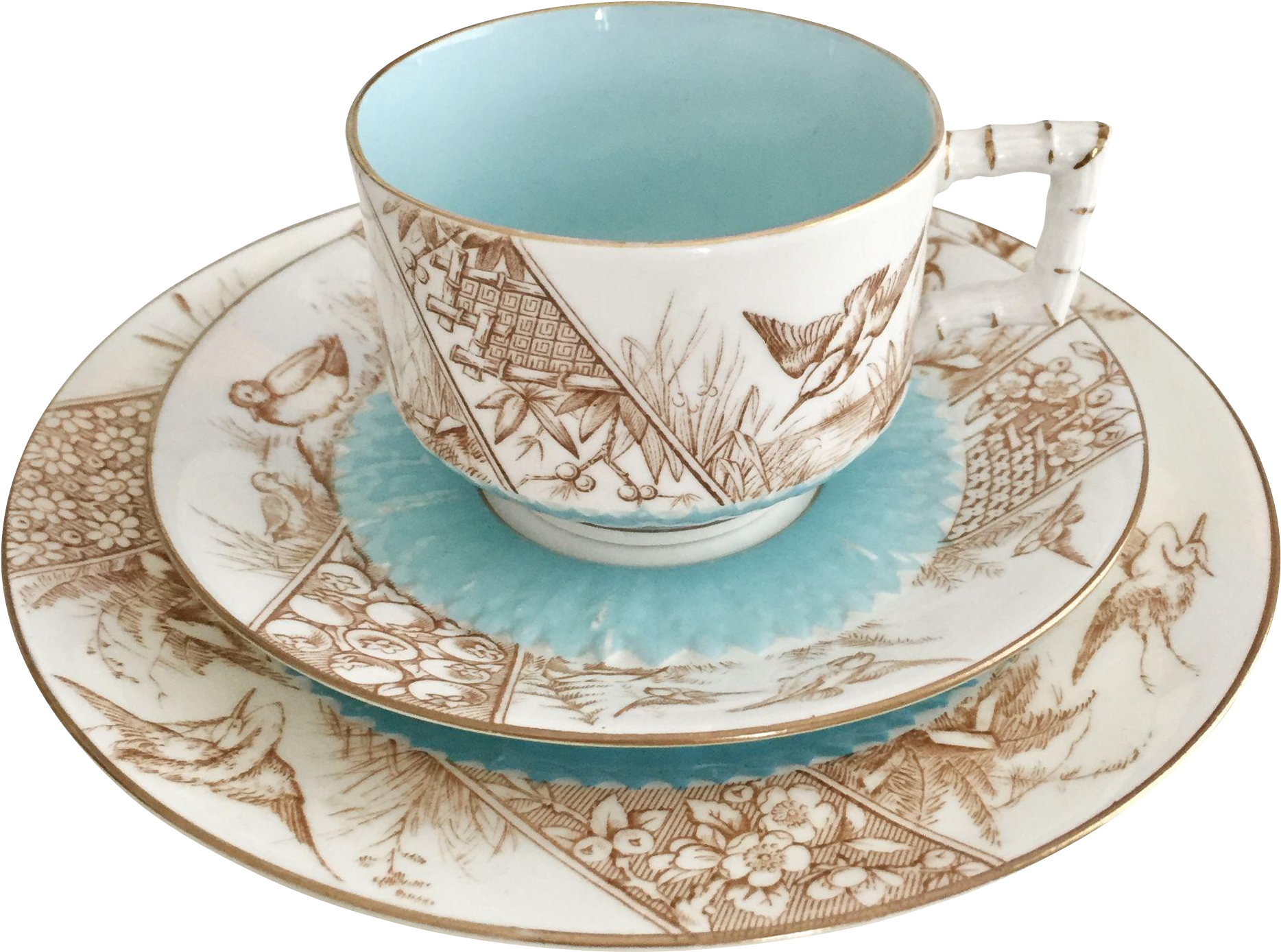 This Is A Beautiful Teacup From 1881 Made By Edwin - Porcelain (1867x1867), Png Download