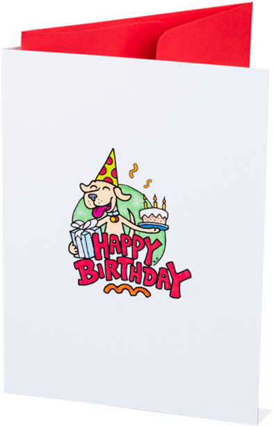 Puppy Birthday Card - Crest (800x800), Png Download