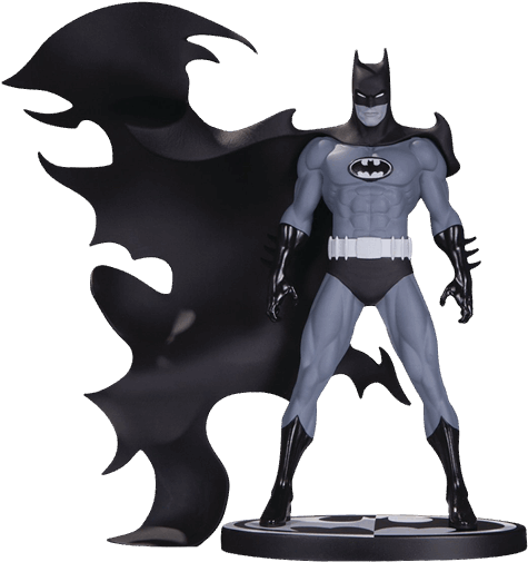 Batman Black & White Statue By Norm Breyfogle - Dc Collectibles Batman Black & White Statue (600x600), Png Download