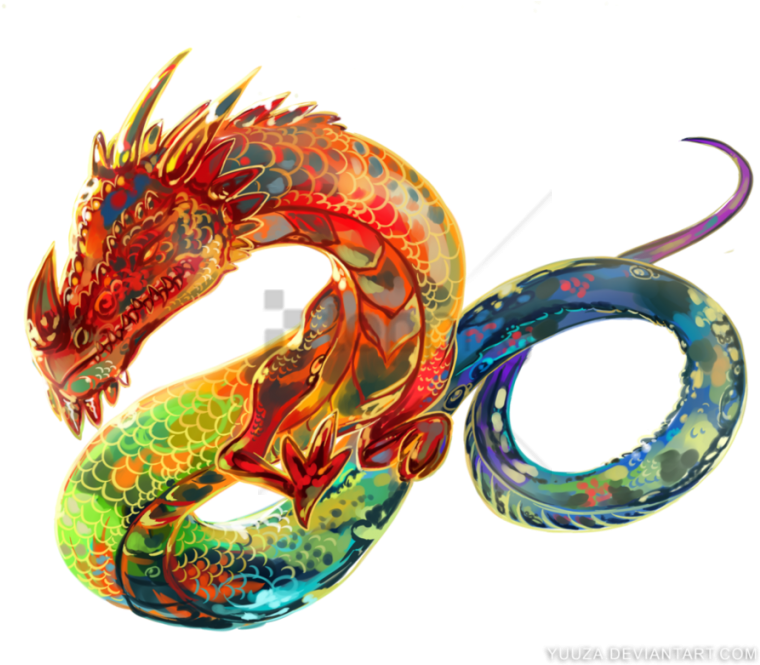 Free Png Color Tattoo Png Png Image With Transparent - Realistic Chinese Dragon Png (850x680), Png Download