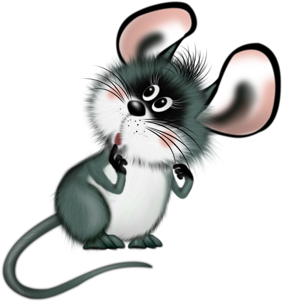 Mice Clipart Rodent - Clipart Mouse Cute (1024x1024), Png Download