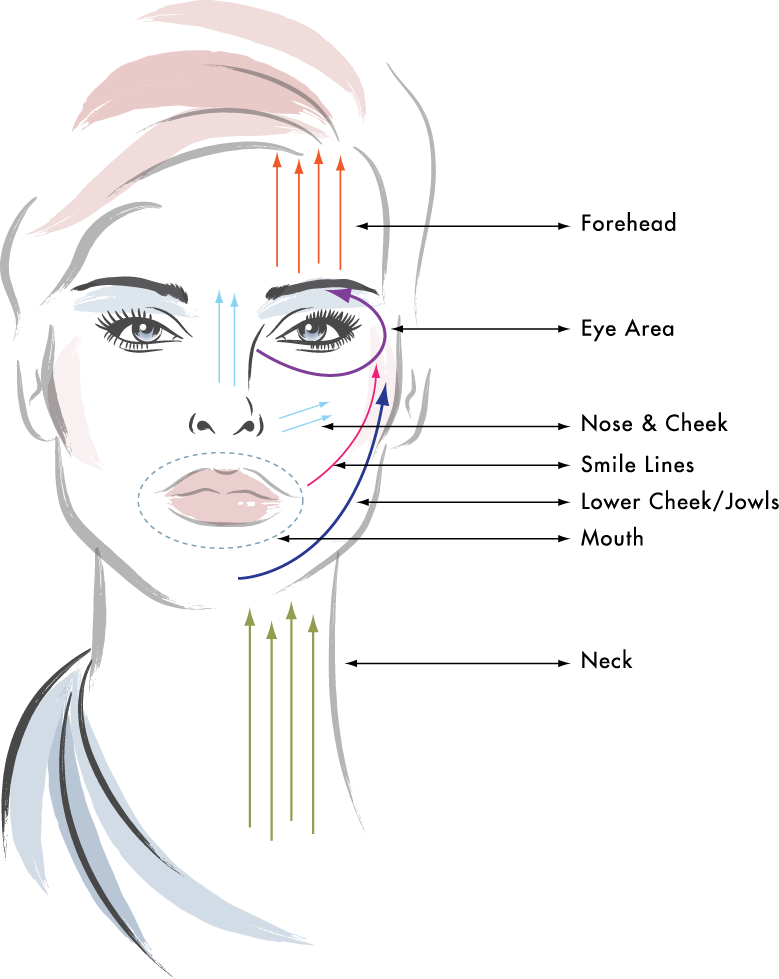 What Ezzilift Massage Facial, Neck Massage, Face Wrinkles, - Contouring (779x979), Png Download