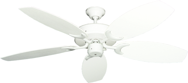 Picture Of Patio Fan Pure White With 52" Outdoor Oar - Ceiling Fan (800x392), Png Download