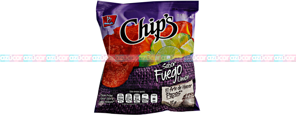 Barcel Mini Chips Fuego 6/25 Barcel - Strawberry (1000x1000), Png Download